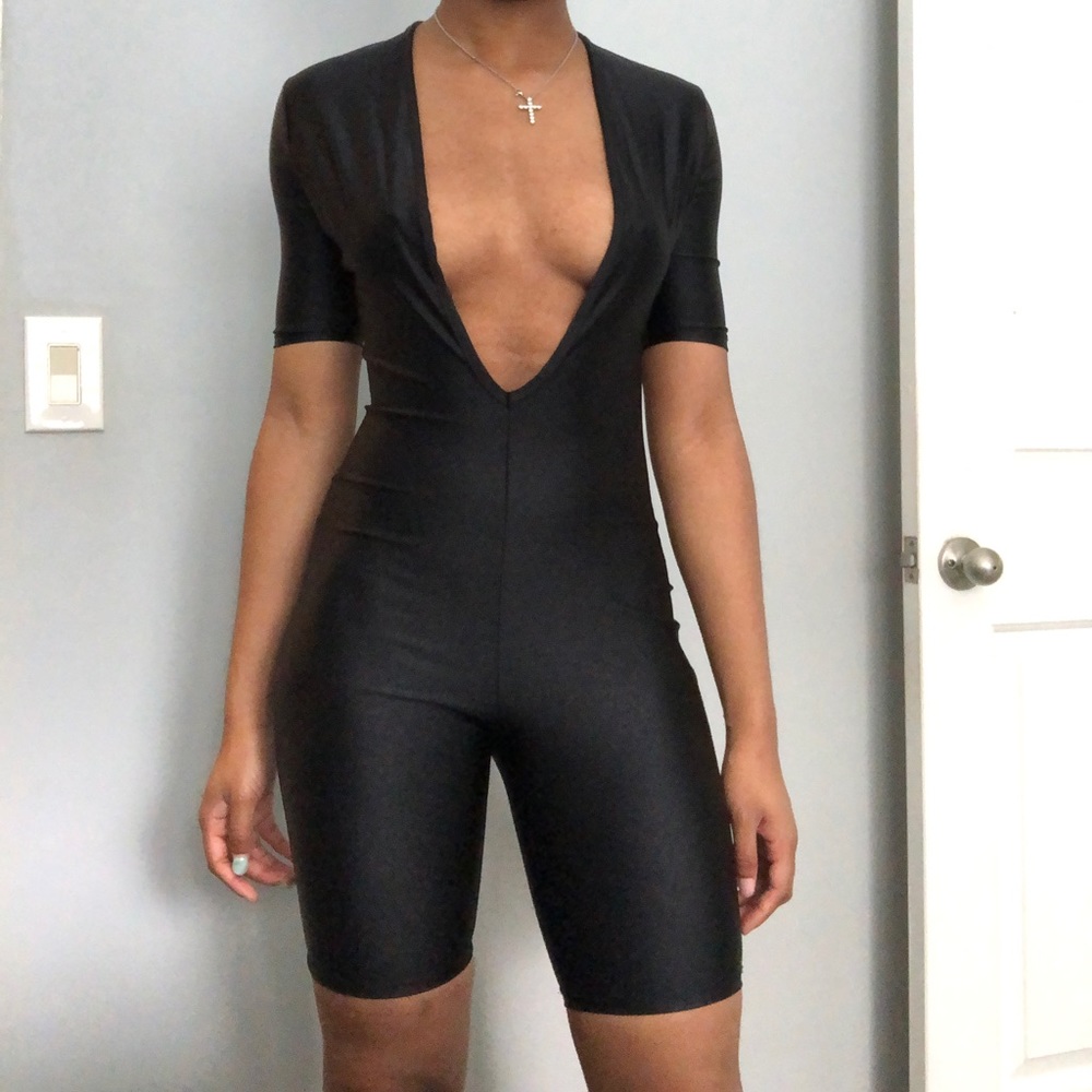 Fashion Nova Deep V Jumpsuit